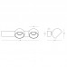 Sieninis šviestuvas LED Light 21W 3000K 25343 black-brushed nickel dimeriuojamas 