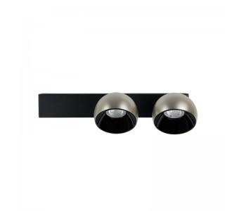 Sieninis šviestuvas LED Light 21W 3000K 25343 black-brushed nickel dimeriuojamas 