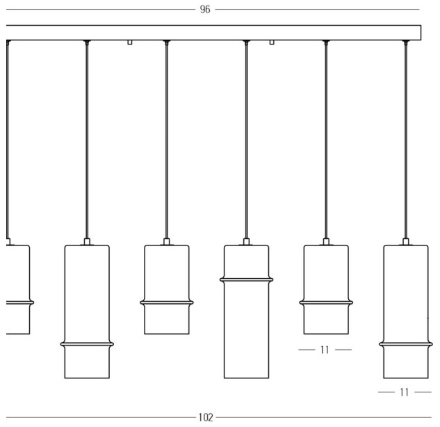 Pakabinamas šviestuvas LED LINE LIGHT 26W 3000K 2536 dimeriuojamas