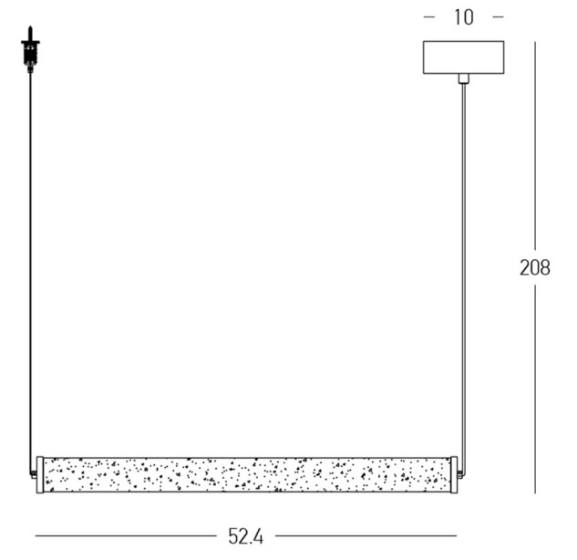 Pakabinamas šviestuvas LED LINE LIGHT 20W 3000K 2538 dimeriuojamas Pakabinamas šviestuvas LED LINE LIGHT 20W 3000K 2538 dimeriuojamas