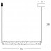 Pakabinamas šviestuvas LED LINE LIGHT 20W 3000K 2538 dimeriuojamas  