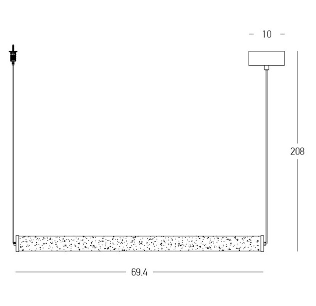 Pakabinamas šviestuvas LED LINE LIGHT 23W 3000K 2539 dimeriuojamas Pakabinamas šviestuvas LED LINE LIGHT 23W 3000K 2539 dimeriuojamas