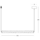 Pakabinamas šviestuvas LED LINE LIGHT 23W 3000K 2539 dimeriuojamas Pakabinamas šviestuvas LED LINE LIGHT 23W 3000K 2539 dimeriuojamas