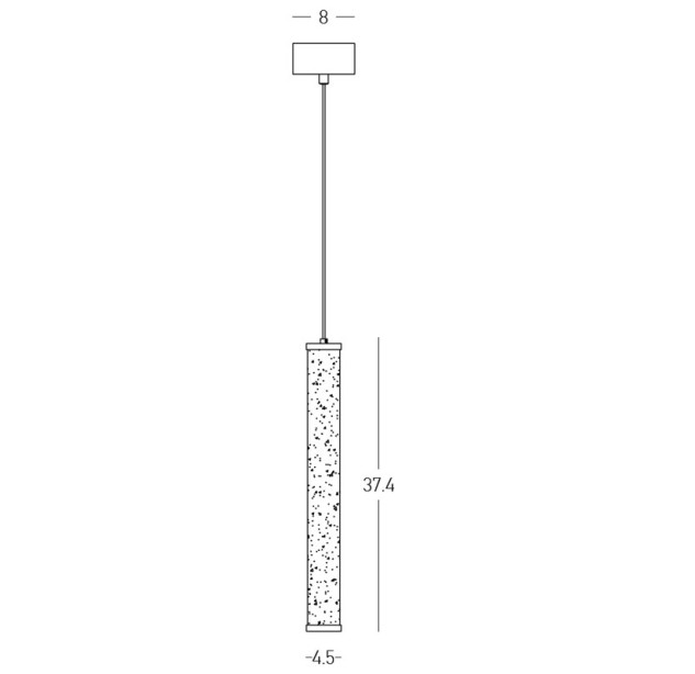 Pakabinamas šviestuvas Single light 15W 3000K 2540 dimeriuojamas 