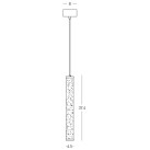 Pakabinamas šviestuvas Single light 15W 3000K 2540 dimeriuojamas 