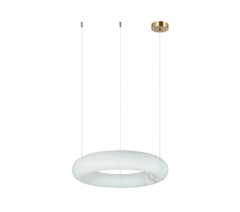 Pakabinamas šviestuvas ROUND LED LIGHT 25W 3000K ALABASTER-BRASS 2542 dimeriuojamas