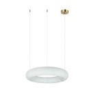 Pakabinamas šviestuvas ROUND LED LIGHT 25W 3000K ALABASTER-BRASS 2542 dimeriuojamas Pakabinamas šviestuvas ROUND LED LIGHT 25W 3000K ALABASTER-BRASS 2542 dimeriuojamas