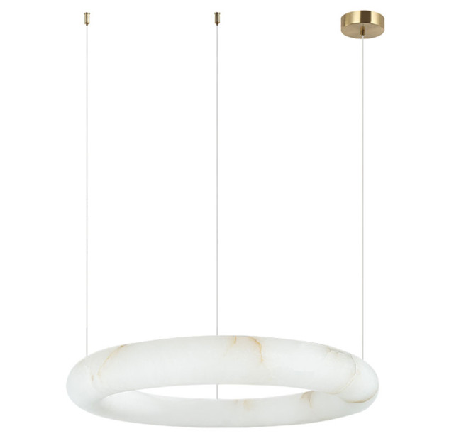 Pakabinamas šviestuvas ROUND LED LIGHT 35W 3000K ALABASTER-BRONZE 2543 dimeriuojamas