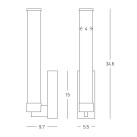 Настенный светильник LED Light 9 Вт 3000 К, матовое золото, 25445, с диммером