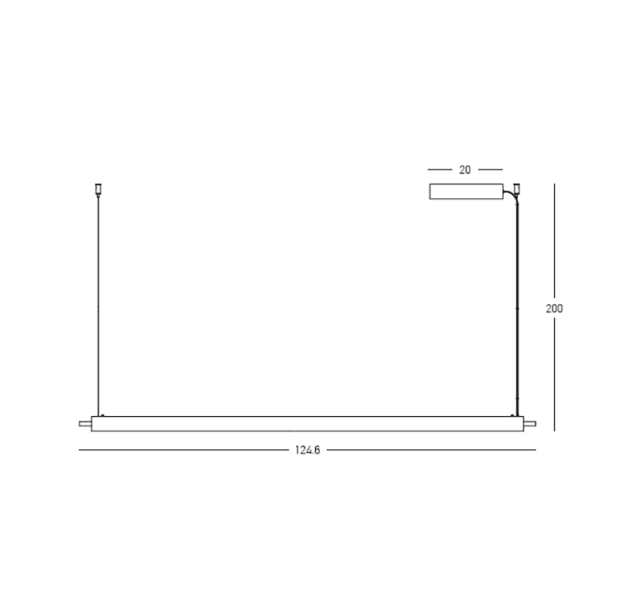 Pakabinamas šviestuvas LED Line Light 33W 3000K brushed coffee 25446 dimeriuojamas Pakabinamas šviestuvas LED Line Light 33W 3000K brushed coffee 25446 dimeriuojamas