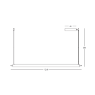 Pakabinamas šviestuvas LED Line Light 33W 3000K brushed coffee 25446 dimeriuojamas Pakabinamas šviestuvas LED Line Light 33W 3000K brushed coffee 25446 dimeriuojamas