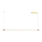 Pakabinamas šviestuvas LED Line Light 33W 3000K brushed gold 25447 dimeriuojamas Pakabinamas šviestuvas LED Line Light 33W 3000K brushed gold 25447 dimeriuojamas