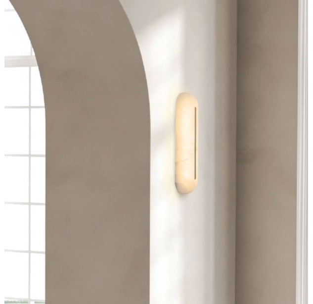 Sieninis šviestuvas LED Light 14W 3000K 2546 alabaster-brass dimeriuojamas 