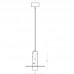 Pakabinamas šviestuvas LED light 7W 3000K alabaster-bronze 2549 dimeriuojamas