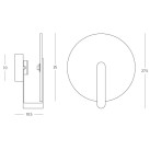 Sieninis šviestuvas LED Light 5W 3000K 2553 alabaster-rust Sieninis šviestuvas LED Light 5W 3000K 2553 alabaster-rust