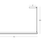Pakabinamas šviestuvas LED LINE LIGHT 32W 3000K 2557 dimeriuojamas Pakabinamas šviestuvas LED LINE LIGHT 32W 3000K 2557 dimeriuojamas