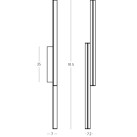 Sieninis šviestuvas LED Light 26W 3000K 2560 black-brass dimeriuojamas Sieninis šviestuvas LED Light 26W 3000K 2560 black-brass dimeriuojamas