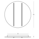 Lubinis šviestuvas LED Light 43W 3000K 2570 dimeriuojamas Lubinis šviestuvas LED Light 43W 3000K 2570 dimeriuojamas