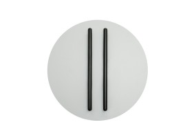 Sieninis šviestuvas LED Light 13W 3000K 2573 black stick-grey base dimeriuojamas 