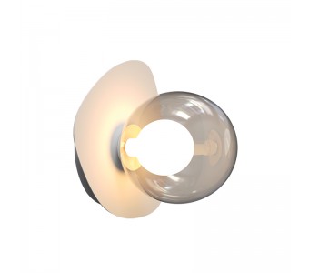 Sieninis šviestuvas G9 LED MAX 4W 2577 smoked glass-white base 