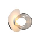 Sieninis šviestuvas G9 LED MAX 4W 2577 smoked glass-white base Sieninis šviestuvas G9 LED MAX 4W 2577 smoked glass-white base