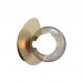 Sieninis šviestuvas G9 LED MAX 4W 2578 glass smoke grey-gold base 