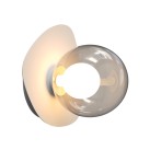Sieninis šviestuvas G9 MAX 4W 2579 glass smoked glass-white base 