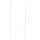 Sieninis šviestuvas LED Light 40W 3000K 2584 sandy black dimeriuojamas Sieninis šviestuvas LED Light 40W 3000K 2584 sandy black dimeriuojamas