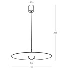 Pakabinamas šviestuvas SINGLE light 21W 3000K 2587 dimeriuojamas