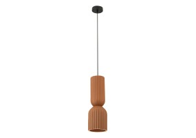 Pakabinamas šviestuvas E27 MAX 11W Sandy black metal - Terracotta clay 2596 