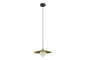 Pakabinamas šviestuvas G9 MAX 9W Black metal - green clay 2597