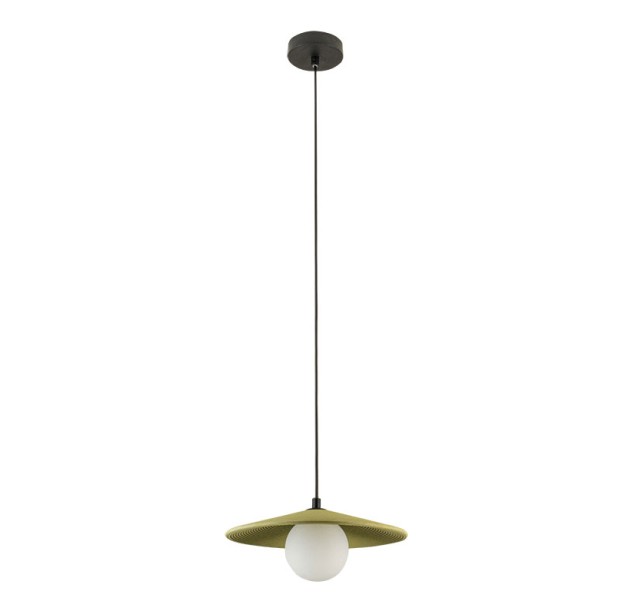 Pakabinamas šviestuvas G9 MAX 9W Black metal - green clay 2597