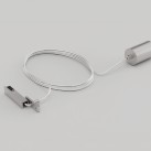Magnetinės sistemos "MUSE" pakabinamas maitinimo įvadas 48V Z5000-48.PF.SUSP.NI