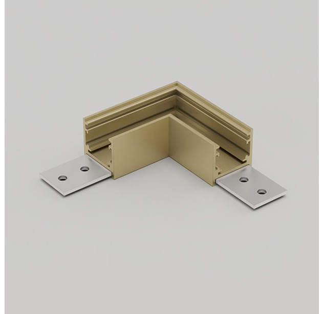 Magnetinės sistemos "MUSE" horizontalus kampas 90° brass Z5000-48.SR.HC.BR