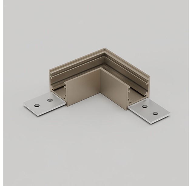 Magnetinės sistemos "MUSE" horizontalus kampas 90° light copper Z5000-48.SR.HC.LC