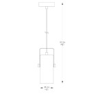 Pakabinamas šviestuvas RESI A8165-1 Pakabinamas šviestuvas RESI A8165-1