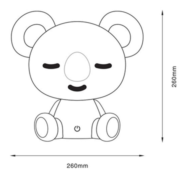 Stalinis pakraunamas vaikiškas šviestuvas KOALA KDR-611-PK dimeriuojamas Stalinis pakraunamas vaikiškas šviestuvas KOALA KDR-611-PK dimeriuojamas