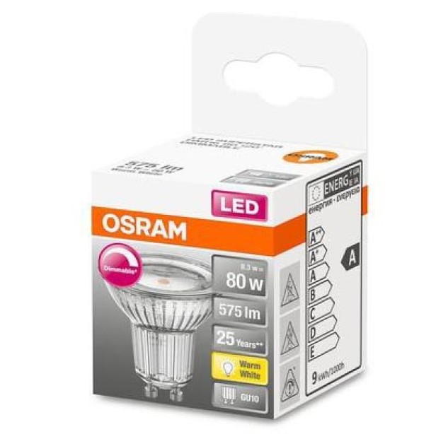 LED lemputė PARA LED S PAR16 80 120 AD 8,3W/927 230V GU10 LED lemputė PARA LED S PAR16 80 120 AD 8,3W/927 230V GU10