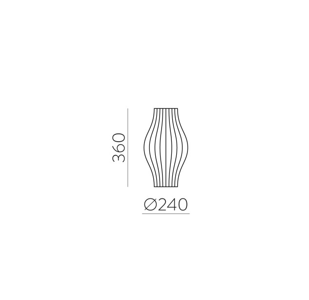 Mirta Stalo lempa 3054/35 Terakota, LED E27 15W, CL.II, Jungiklis su laidu