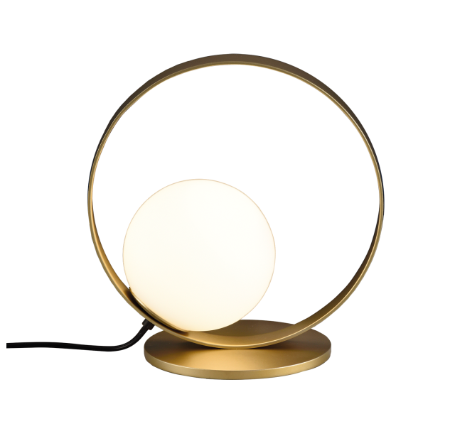 Halo stalo lempa Tech. Auksinė/Opalo, LED 5 W 370 lm, CRI 90 CL.II, Kelvinas 2700 K–3000 K, slankusis jungiklis