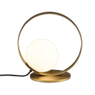 Halo stalo lempa Tech. Auksinė/Opalo, LED 5 W 370 lm, CRI 90 CL.II, Kelvinas 2700 K–3000 K, slankusis jungiklis