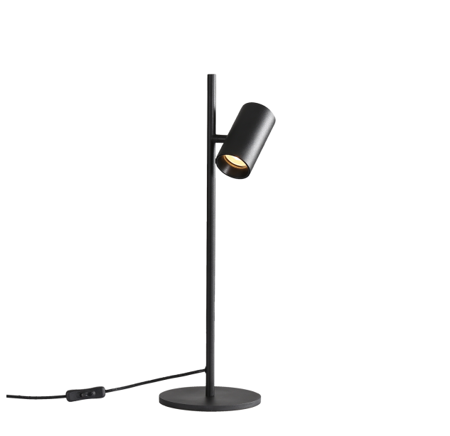 Gina stalo lempa 3874, tekstūruota juoda, LED GU10 8 W, CL.II, reguliuojama