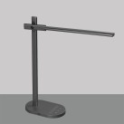 Laysan stalo lempa 8152 antracito spalvos, LED 10 W, 6500 K, 650 lm, CRI 90, CL.II, integruota LED, su jungikliu, reguliuojamas Kelvino laipsnis, reguliuojamas šviesos stiprumas, su USB