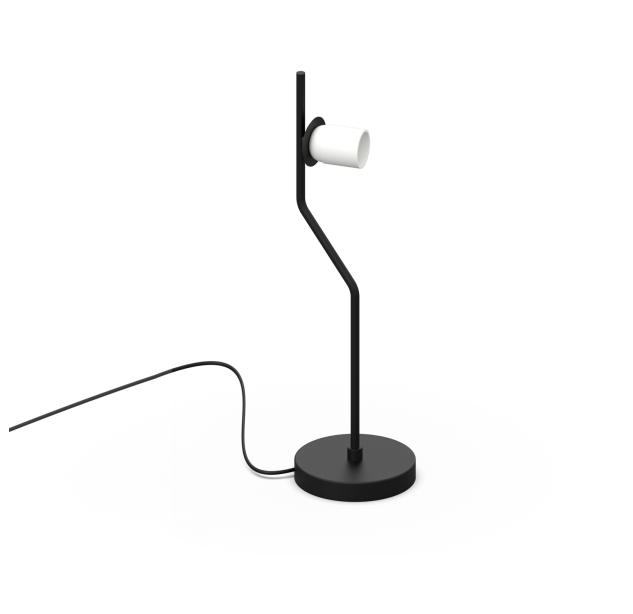 Maui stalo lempa 8163, matinė juoda, LED E27 15 W, CL.II, be stiklinio gaubto