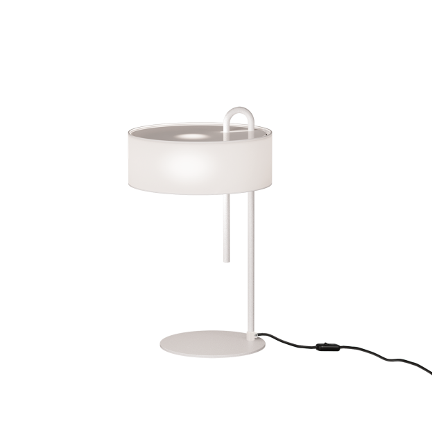 Clip stalo lempa 8178, tekstūruota balta, LED E27 15 W, CL.II, DAUGIAU PAKETAS