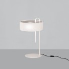Clip stalo lempa 8178, tekstūruota balta, LED E27 15 W, CL.II, DAUGIAU PAKETAS