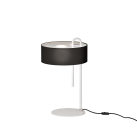 Clip stalo lempa 8178 Tekstūruota balta/juoda, LED E27 15 W, CL.II, kabelinis jungiklis, DAUGIAU PAKETAS