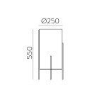 Naos stalo lempa 8191/55 Technical Gold, LED E27 15 W, CL.II, su jungikliu, MULTI-PACK