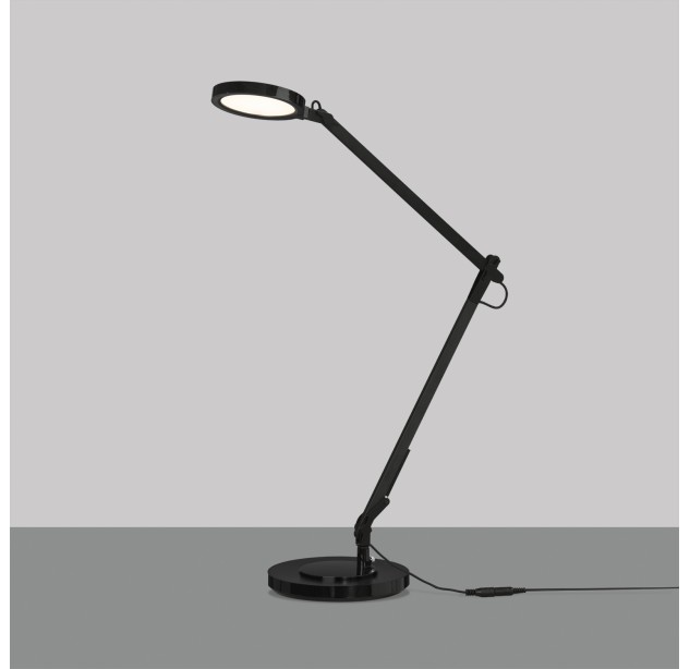 Luxa stalo lempa 8203 Juoda matinė, LED 11 W 3000 K 700 lm, CRI90 CL.II, integruotas LED, jutiklinis jungiklis, reguliuojamas apšvietimo intensyvumas