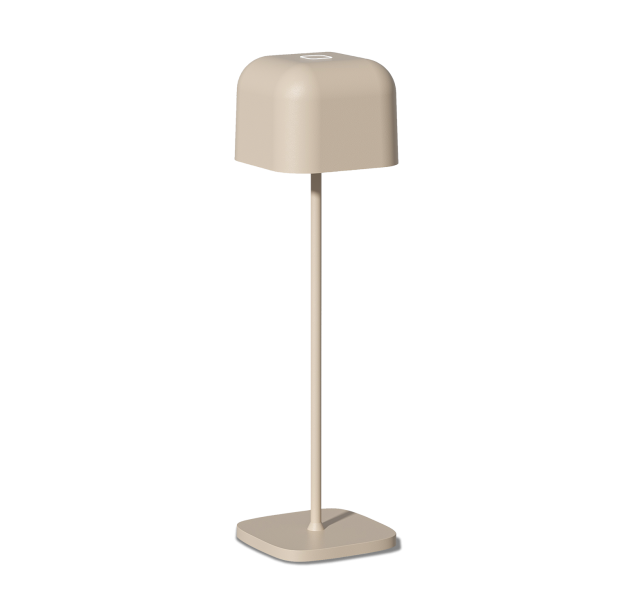 Stroll stalo lempa 8218 Sandy, LED 3,5 W, 296 lm, CRI90, CL.III, IP65, integruotas LED, jutiklinis jungiklis, reguliuojamas šviesos stiprumas (2200–2700 K), reguliuojamas šviesos stiprumas, įmontuota baterija